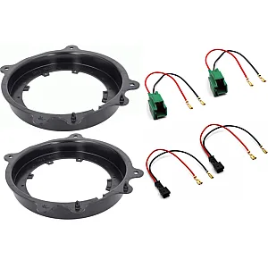 InCarTec SFKU-TSL07-165 Tesla 165mm Front Door Speaker Upgrade Fitting Kit