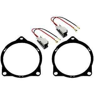 InCarTec SFKU-VOL03-100 Volvo Front Door 100mm (4") Speaker Upgrade Fitting Kit