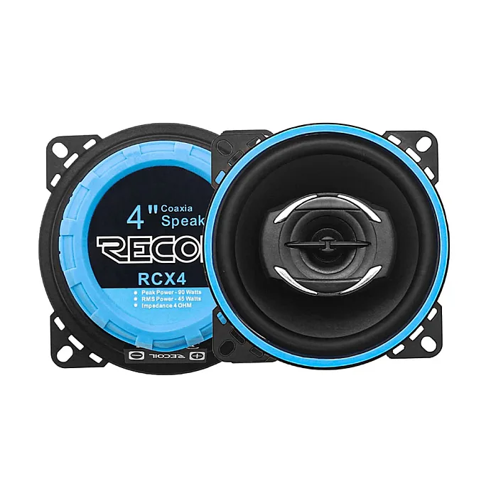 Recoil RCX4 Echo-Series (4") 100mm 180W 2 Way Coaxial Speakers (PAIR)