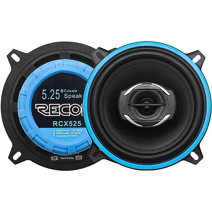 Recoil SPK-REC-RCX525 Echo-Series (5.25") 130mm 200W 2 Way Coaxial Speakers (PAIR)