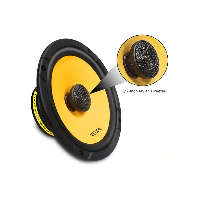 Recoil RLX65 6.5" (165mm) 2 Way Full Range Coaxial Car Speaker System