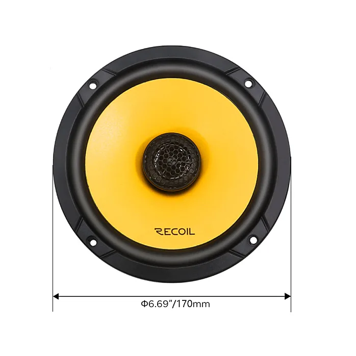 Recoil RLX65 6.5" (165mm) 2 Way Full Range Coaxial Car Speaker System
