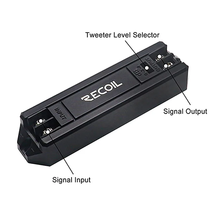 Recoil SPK-REC-RET1 Echo-Series 1" Silk Dome Tweeter And Triple Level Tweeters Crossover Set (PAIR)