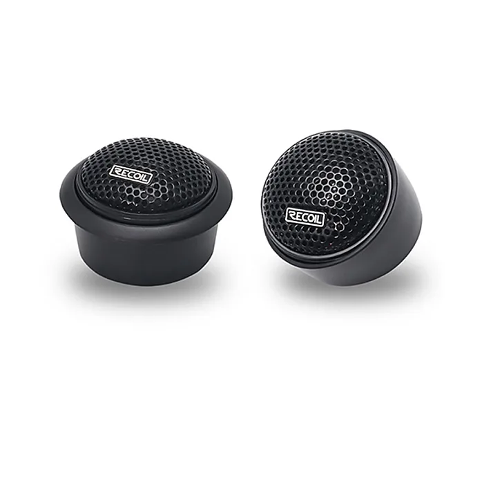 Recoil SPK-REC-RET1 Echo-Series 1" Silk Dome Tweeter And Triple Level Tweeters Crossover Set (PAIR)