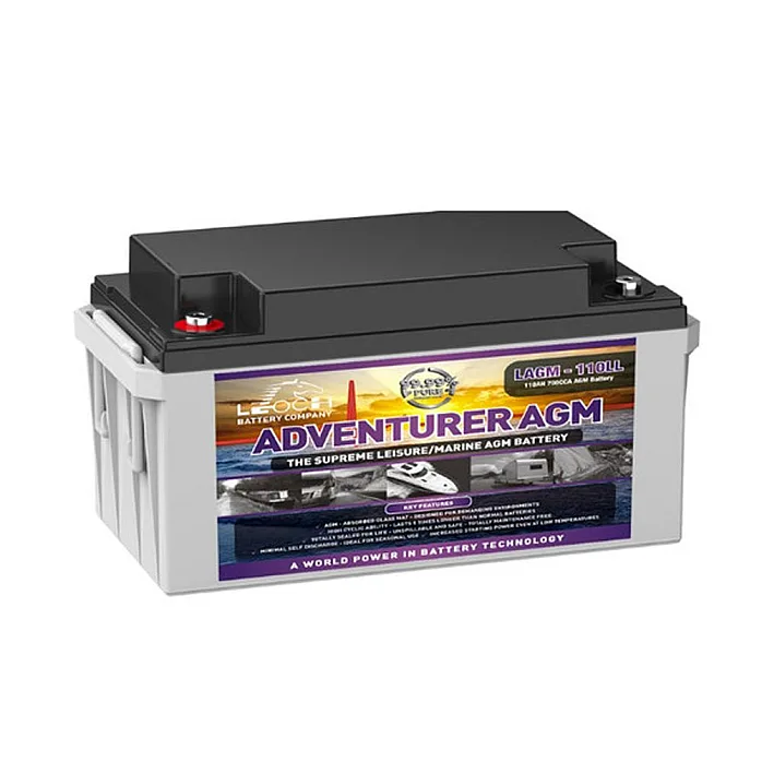 LEOCH LAGM-110LL - 12V 110Ah Low Height AGM Deep Cycle Leisure Battery