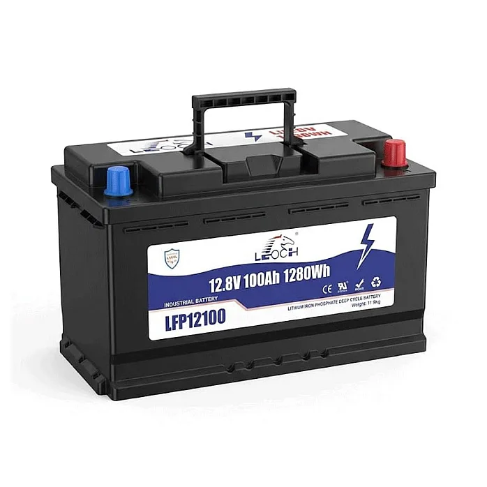 LEOCH LFP12100 - 12.8V 100Ah Lithium Iron Phosphate 5000 Cycles, BMS / BT Battery