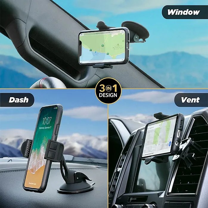 Scosche HDVM 3-in-1 Universal Car Mount For Smartphones