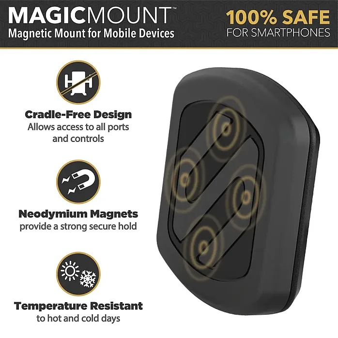 Scosche MAGVM2 MagicMount Vent2 Magnetic Mount Holder For Mobile Devices