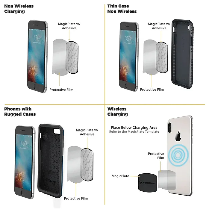Scosche MAGWDM 4-Axis 360 Adjustable Window Magnetic Mount for Mobile Devices - EX-DEMO