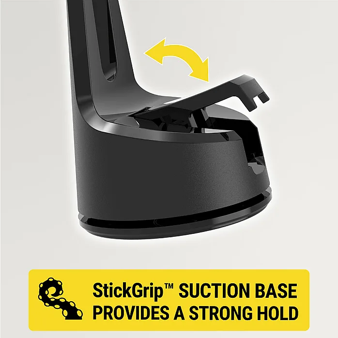 Scosche MPQ6WD-SP Magnetic Window/Dash Mount Holder 15W Wireless Fast Car Charger Phone Stand