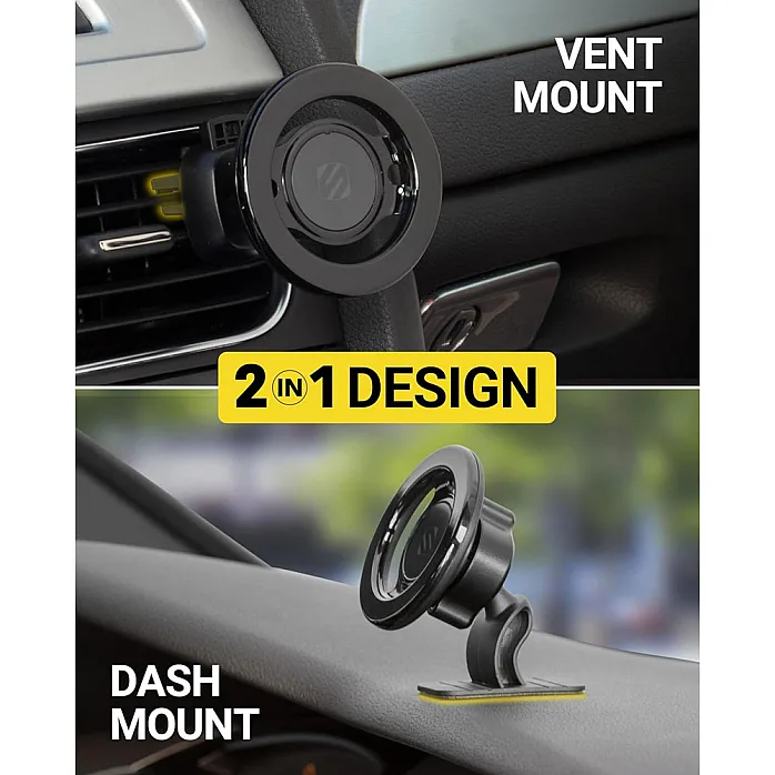Scosche SMSDV-SP Adjustable Lock Nut MagSafe Magnetic Car Magic Mount Holder For Dashboard/Vent