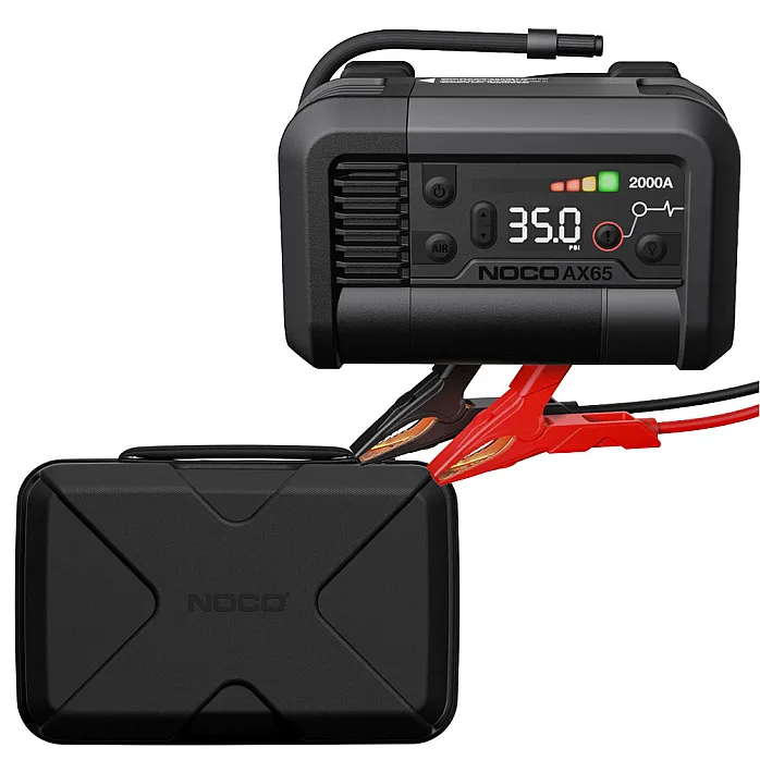 NOCO AX65 Boost Air 12V Jump Starter 2000A, 100 PSI Air Compressor With Storage Case