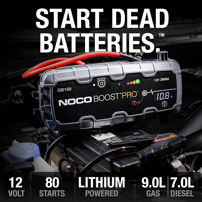 NOCO GB150 Boost PRO 12V Portable Lithium-ion Battery UltraSafe Jump Starter 3000A