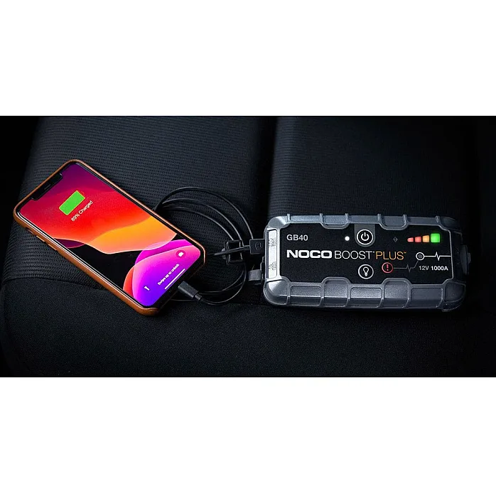NOCO GB40 Boost Plus 1000A 12V Portable Lithium-ion Battery UltraSafe Jump Starter