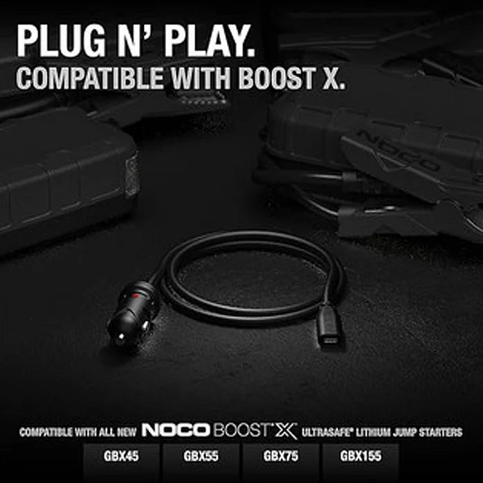 NOCO GBC011 Boost X 65W 12V Car Charger For GBX45, GBX55, GBX75 and GBX155 UltraSafe Lithium Jump Starters