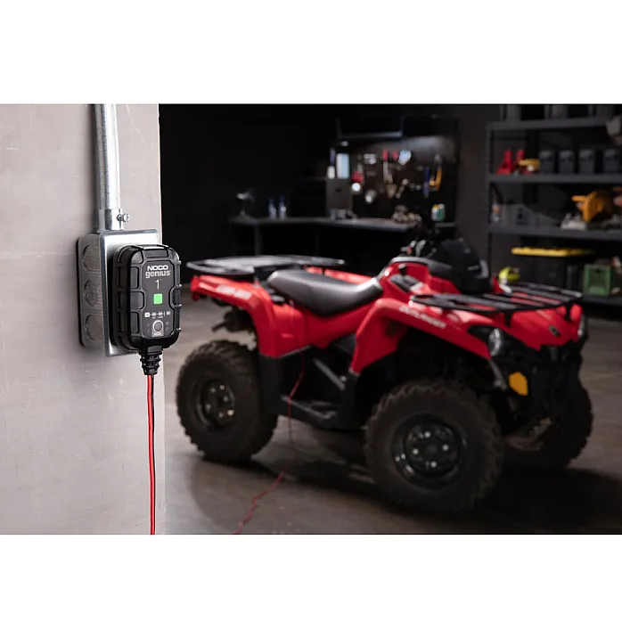NOCO GENIUS1 Battery Maintainer + Battery Desulfator 1 Amp 6V/12V Smart Trickle Battery Charger