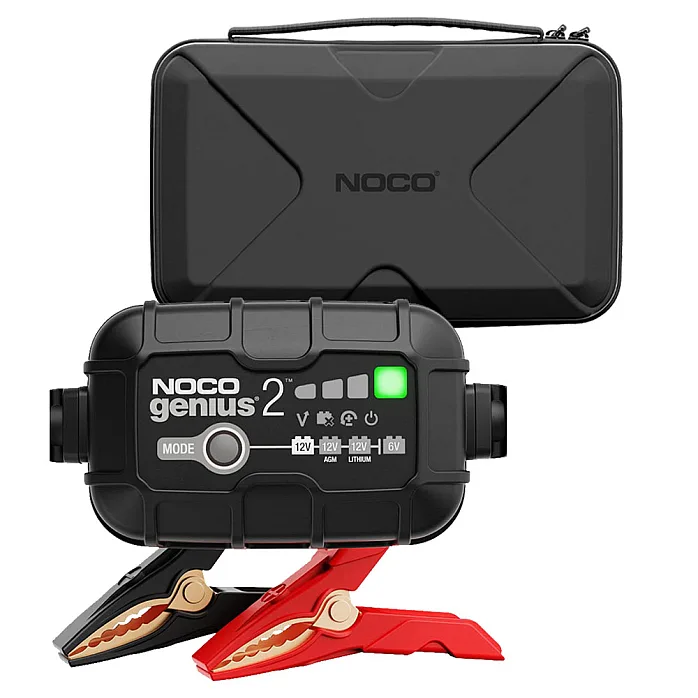 NOCO GENIUS2 Smart Trickle Battery Charger With EVA Protective Case