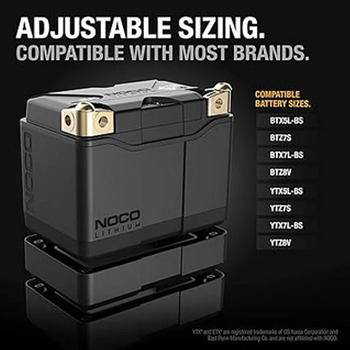NOCO NLP14 12V / 500A Rapid Recharge Universal Mounting Lithium Powersport Battery