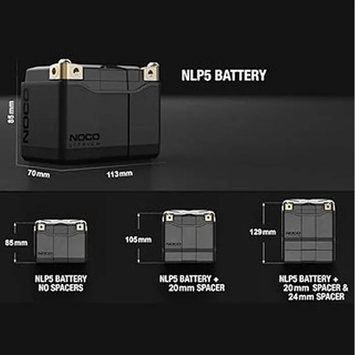 NOCO NLP9 12V / 400A Rapid Recharge Universal Mounting Lithium Powersport Battery