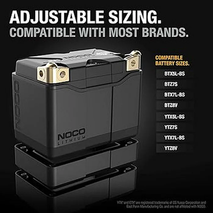 NOCO NLP9 12V / 400A Rapid Recharge Universal Mounting Lithium Powersport Battery