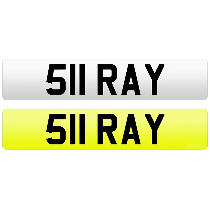 511 RAY Private Number Plate For Sale