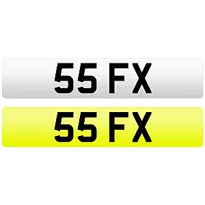 55 FX Private Number Plate For Sale