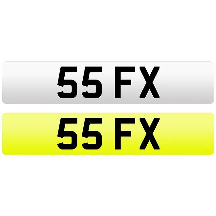 55 FX Private Number Plate For Sale