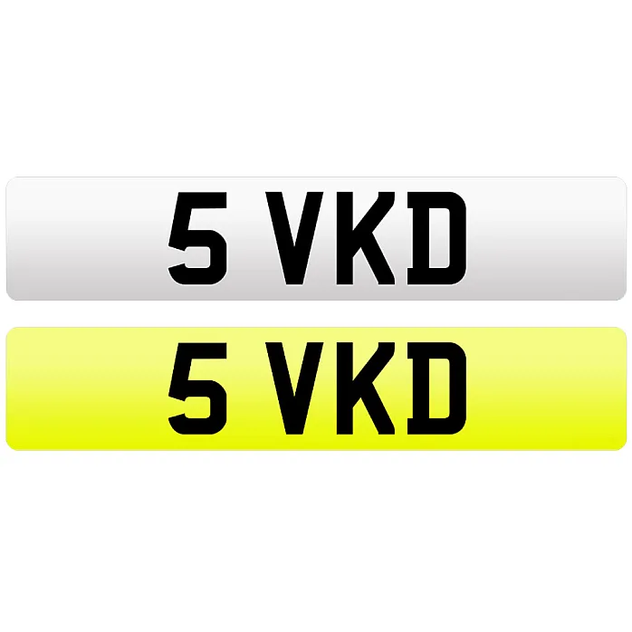 5 VKD Private Number Plate For Sale
