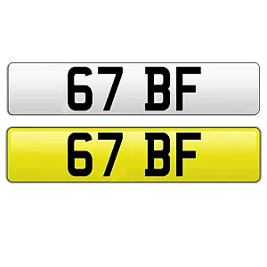 67 BF Dateless Cherished Private Number Plate