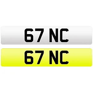 67 NC Dateless Cherished Private Number Plate