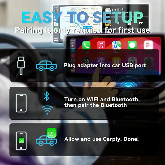 Ottocast CP86 Dual Mini USB Dongle Wireless CarPlay Adaptor