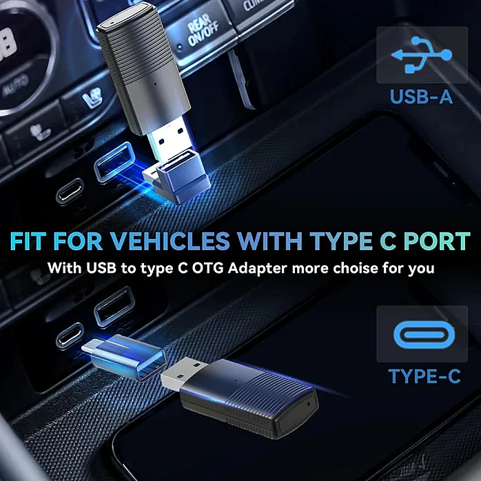 Ottocast CP86 Dual Mini USB Dongle Wireless CarPlay Adaptor