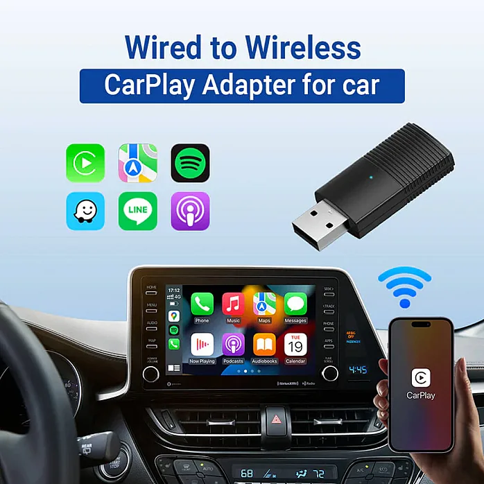 Ottocast CP86 Dual Mini USB Dongle Wireless CarPlay Adaptor