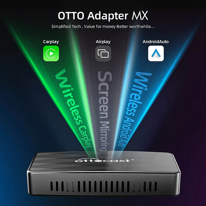 Ottocast MX-360 3 in 1 Wireless CarPlay / Android Auto AirPlay Adapter