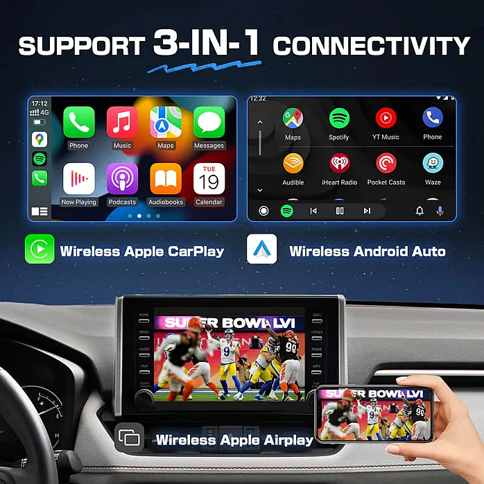 Ottocast MX-360 3 in 1 Wireless CarPlay / Android Auto AirPlay Adapter