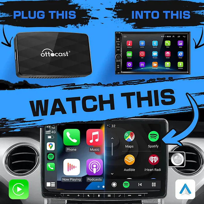 Ottocast MX-360 3 in 1 Wireless CarPlay / Android Auto AirPlay Adapter