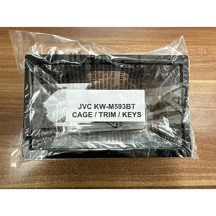 JVC KW-M593BT Car Stereo Double Din Metal Cage / Trim / Keys