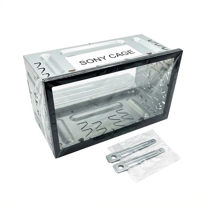 Sony Double DIN Metal Mounting Cage Trim & Keys 