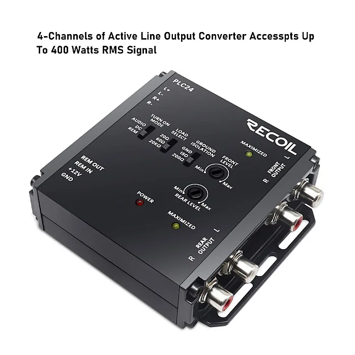 Recoil PLC24 2 Channel Input & 4 Channel Output 9.5 Volt Hi-Lo LOC Convertor