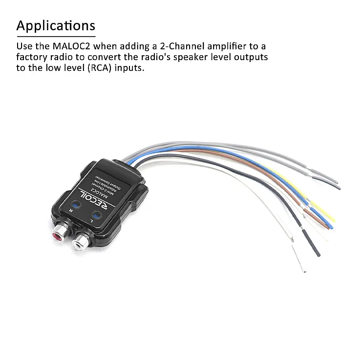 Recoil 23-006 Adjustable 2 Channel Micro Line Output Convertera