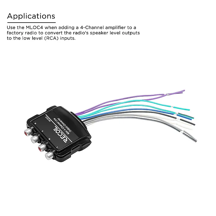 Recoil MLOC4 Smart Micro 4 Channel Line Output Converter