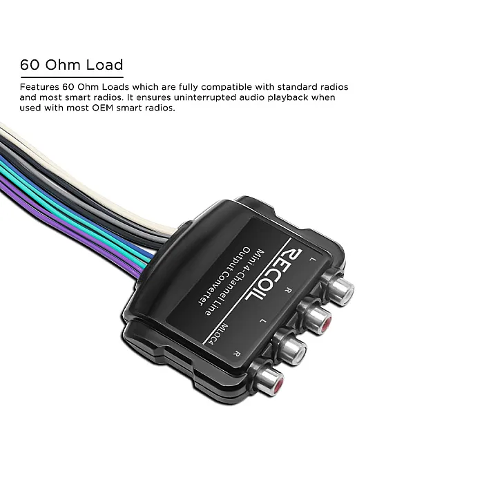 Recoil MLOC4 Smart Micro 4 Channel Line Output Converter