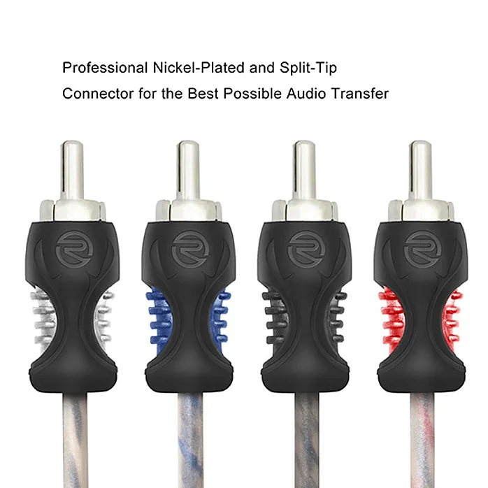 Recoil RCI417 Echo Series 17ft 4 Channel Twisted Pair OFC RCA Cable
