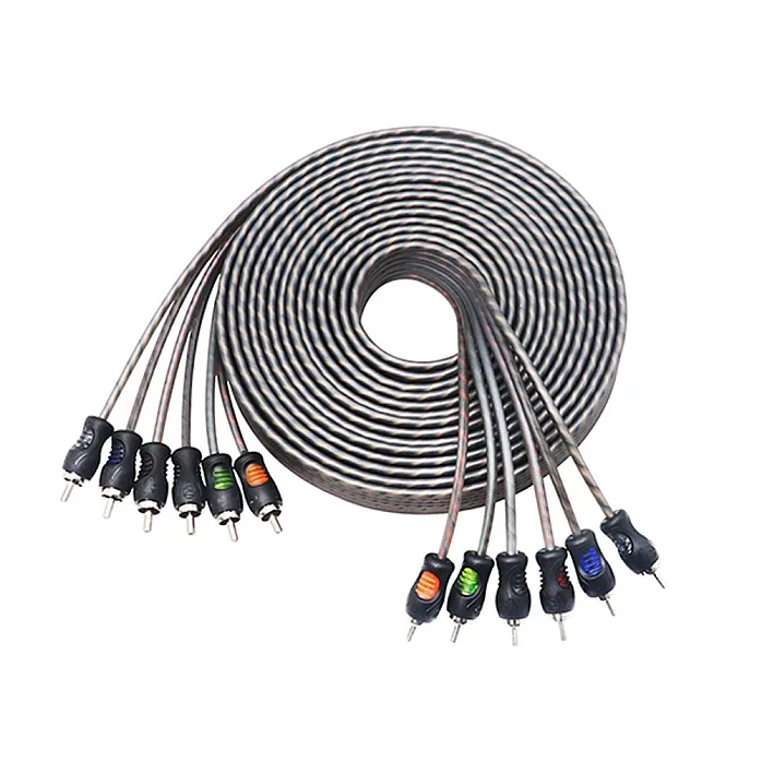 Recoil RCI617 Echo Series 17ft 6 Channel Twisted Pair OFC RCA Cable