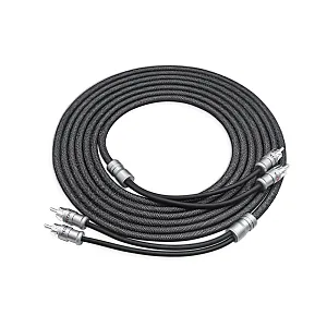 Recoil XI212 Echo Max 12ft 2 Channel RCA Audio Interconnect Cable 99.99% OFC Braided