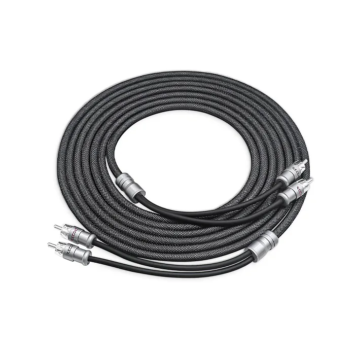 Recoil XI212 Echo Max 12ft 2 Channel RCA Audio Interconnect Cable 99.99% OFC Braided