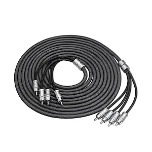 Recoil XI417 Echo Max 17ft 4 Channel RCA Cable, Oxygen Free Copper, Brass Connectors