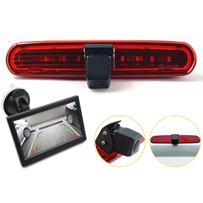 InCarTec CK-FIA-01 Fiat Doblo High Level Brake Light Camera And Monitor Kit