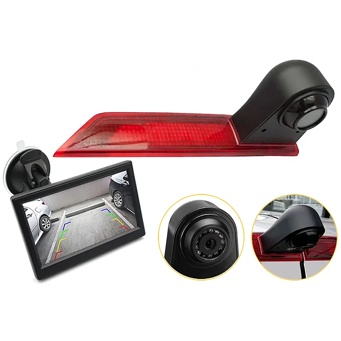 InCarTec CK-FOR-03 Ford Transit Custom LED Bulb High Level Brake Light Camera And Monitor Kit