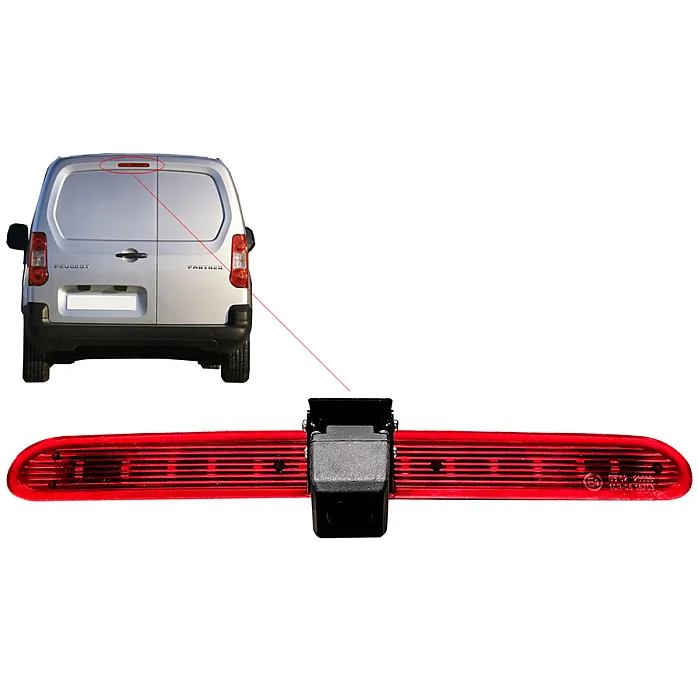 InCarTec CVC-CIT-01 (2008-2016) Peugeot Partner Van High Level Brake Light Reverse Camera